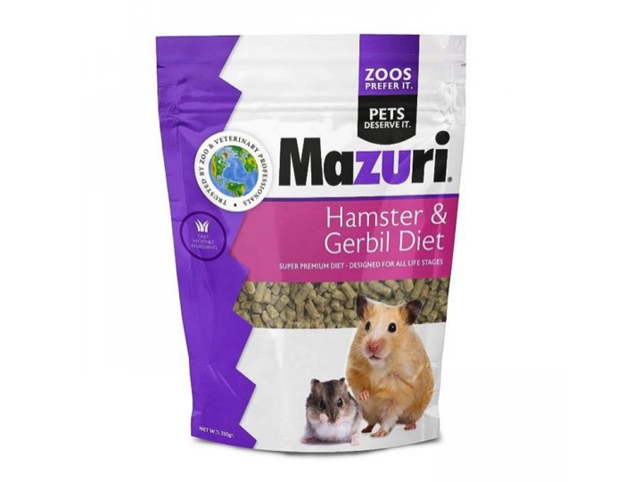 ¡Alimenta la felicidad de tu mascota con Mazuri Hamster & Gerbil 350Gr / ¡Fórmula Super Premium para mascotas exóticas!
