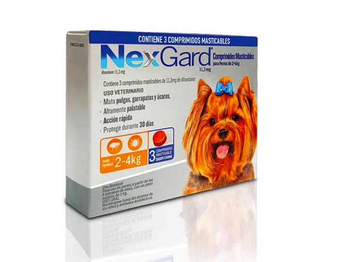 NEXGARD PERRO 02-4KG X 3 COMPRIMIDOS