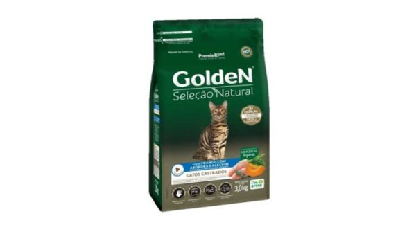 GoldeN® Selección Natural Gatos Castrados Con Sabor Pollo Con Calabaza y Romero. 10,1 Kilos.