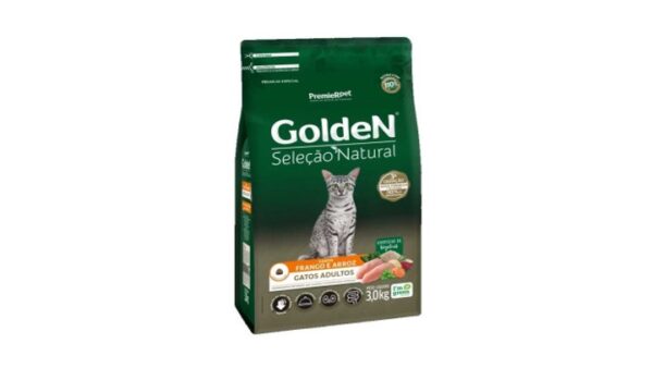 GoldeN® Selección Natural Gatos Adultos Sabor Pollo y Arroz. 3 Kilos.