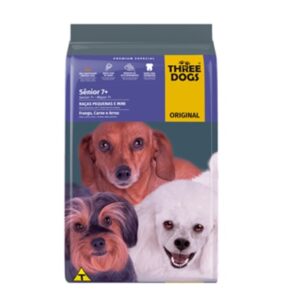 THREE DOGS, SENIOR MINI. 3. KILOS.