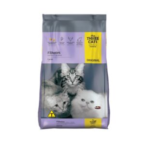 THREE CATS, GATITOS. SABOR CARNE. 1 KILO.