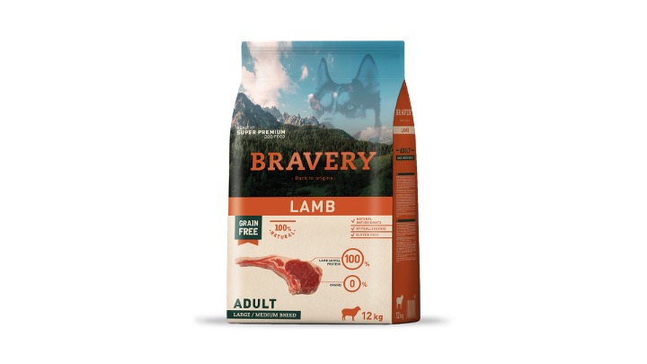 Bravery Lamb Adult Large Medium Breed 12 KG
