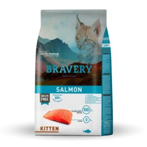 BRAVERY KITTEN SALMON, 2 KILOS.