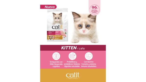 CATIT RECIPES DOUBLE FUSION KITTEN. 1,8 KILOS. - Imagen 2