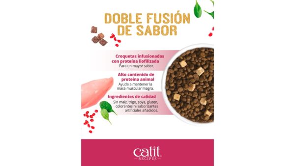 CATIT RECIPES DOUBLE FUSION KITTEN. 1,8 KILOS. - Imagen 3