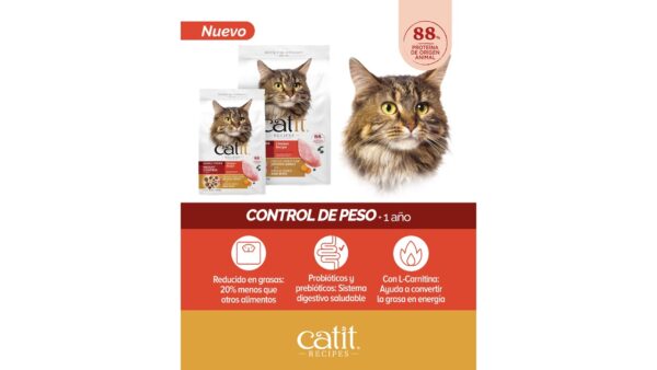 CATIT RECIPES CONTROL DE PESO. 1,8 KILOS. - Imagen 2