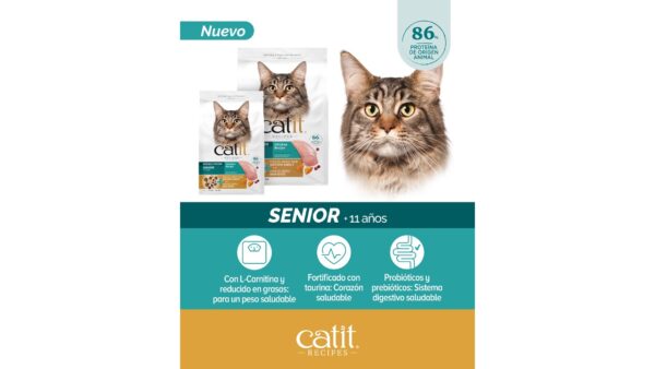 CATIT RECIPES DOUBLE FUSION SENIOR. 4,5 KILOS. - Imagen 2