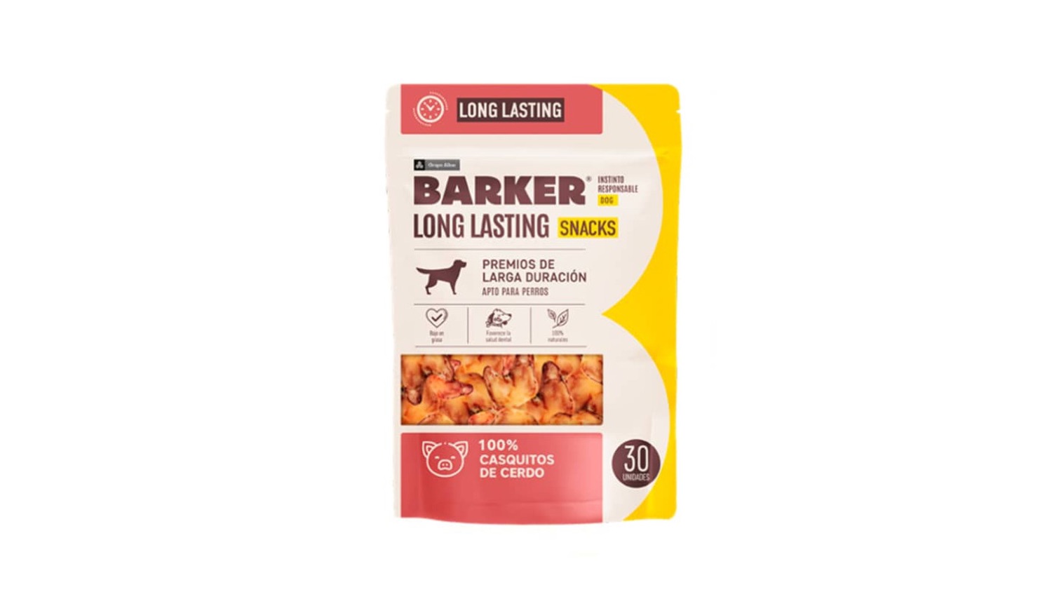 Barker Long Lasting Snacks Casquitos de Cerdo 30uds